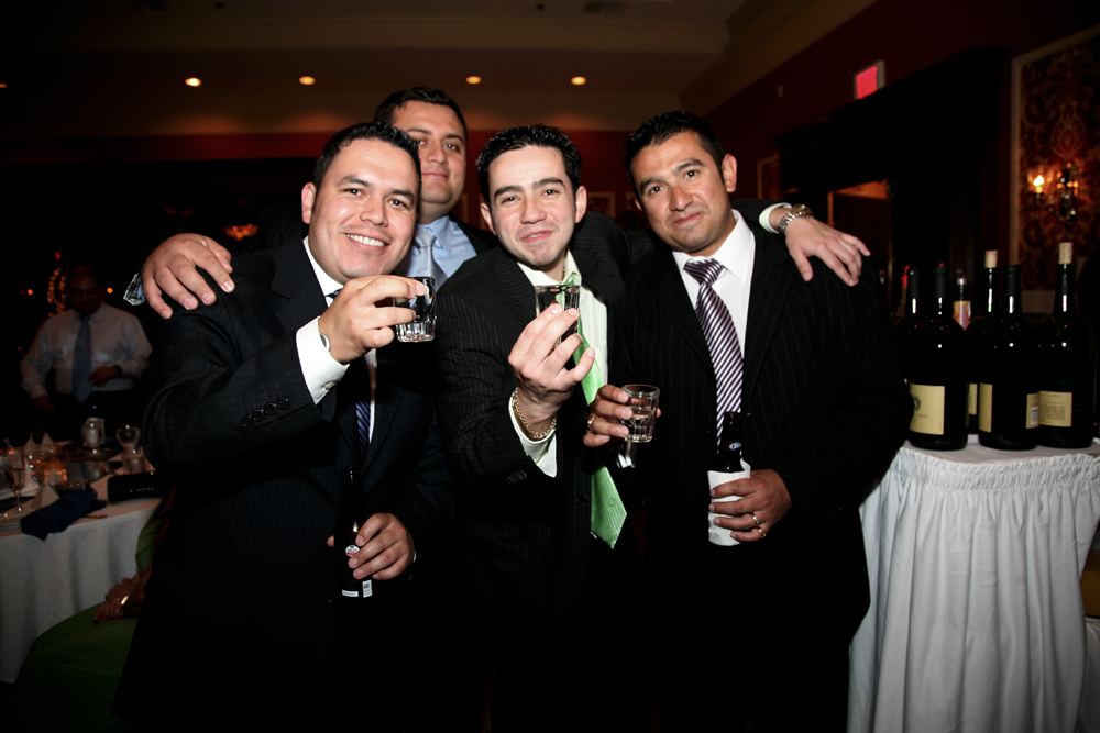 Guests at a Wedding toasting the Newlyweds photographed by Atlantic Coast Entertainment
